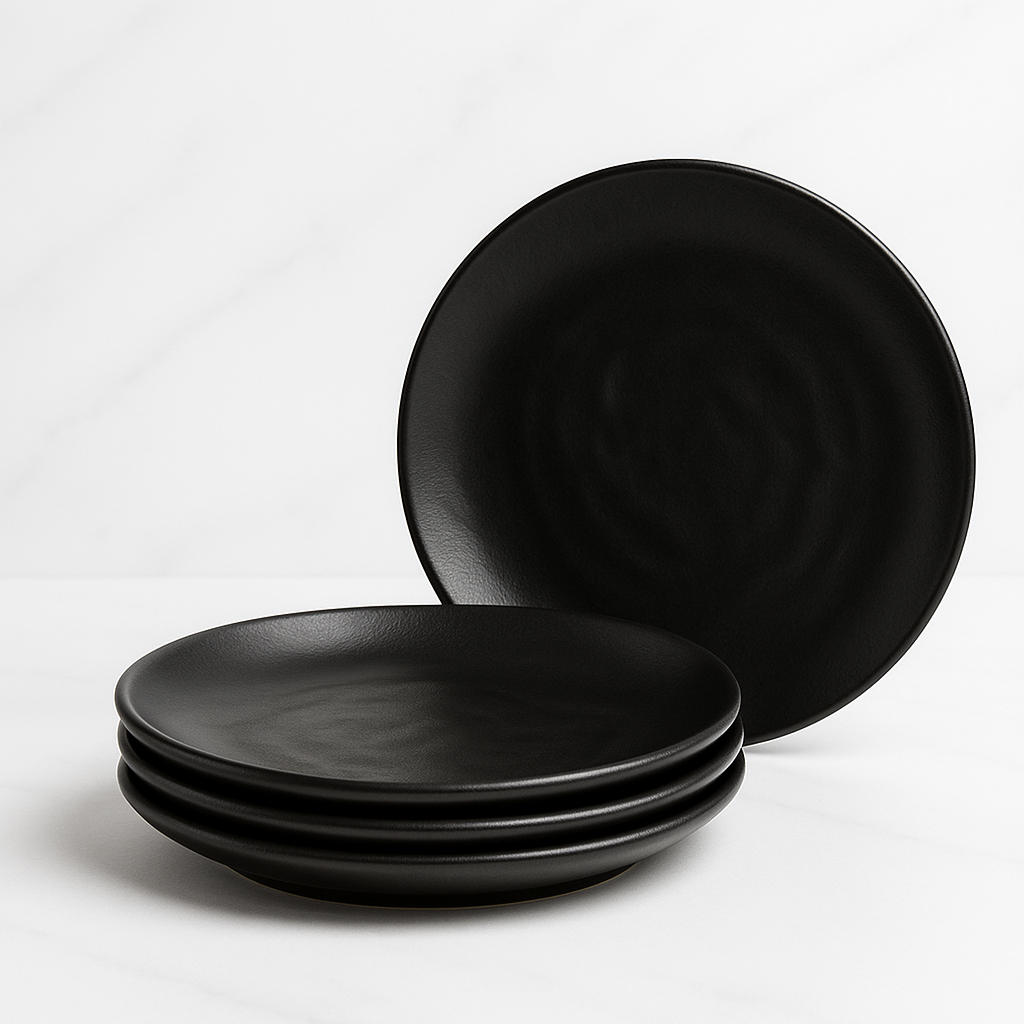 Midnight Stonewave Classic Plate - Set of 4